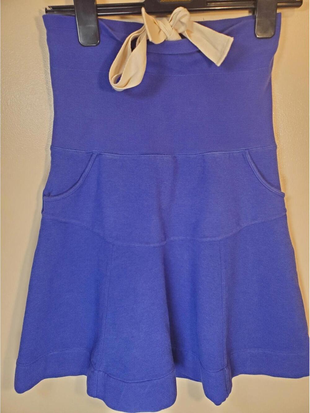 Ladies Juniors ALLIHOP Anthropologie Sz S Purple Skirt Roll Tie Waist, Comfy